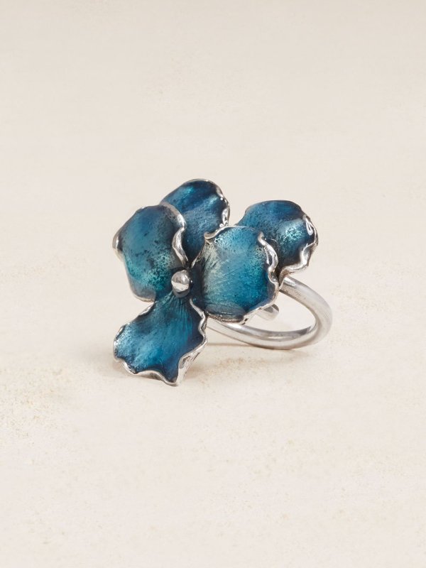 Panzè Ring in Turquoise - Flower