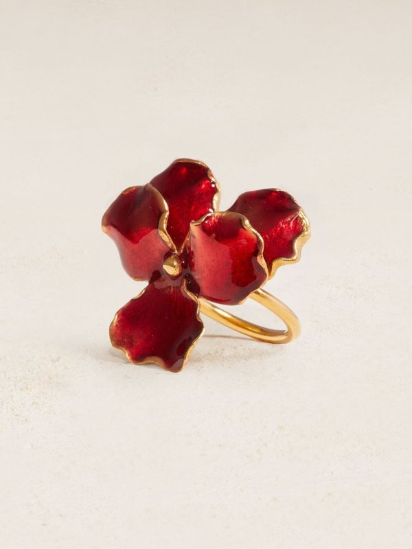 Panzè Ring in Cherry Gold Plated