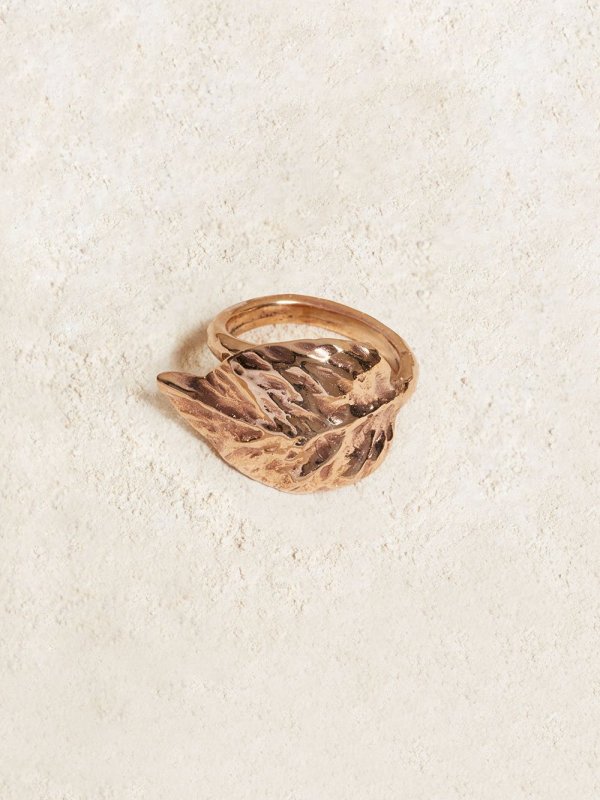 Leaf Ring in Bronze