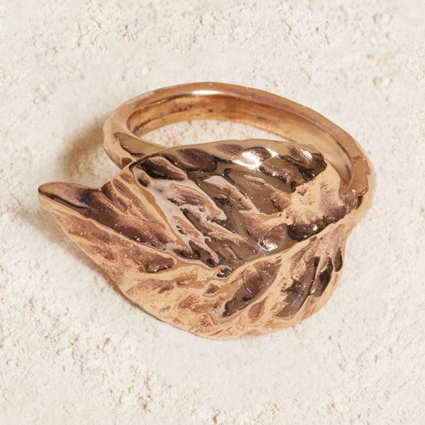 Leaf Ring in Bronze