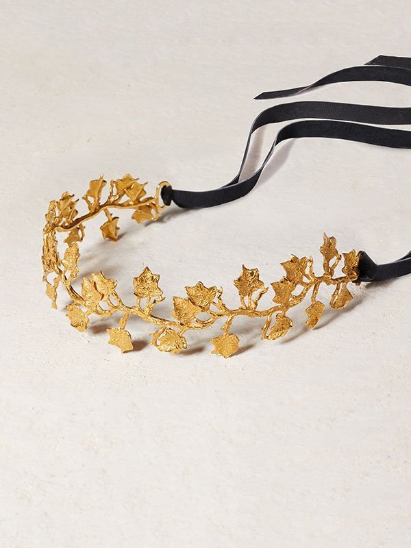 Ivy Headband in Plated Gold