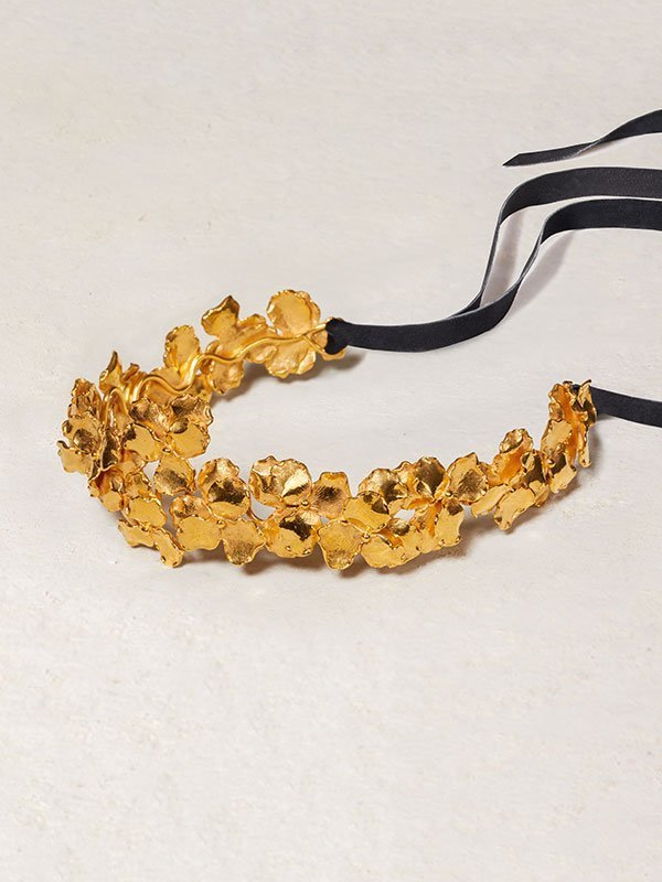 Panzè Headband in Plated Gold