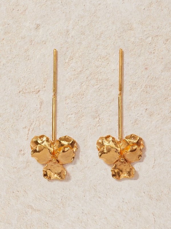 Panzè Earrings in Plated Gold