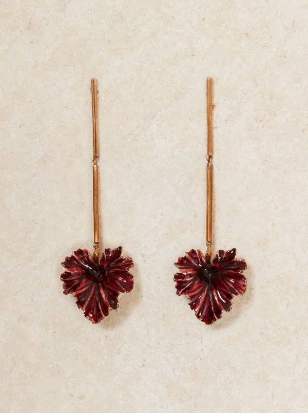 Malva Earrings in Cherry