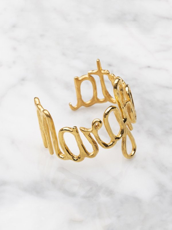 Name Cuff in Plated Gold