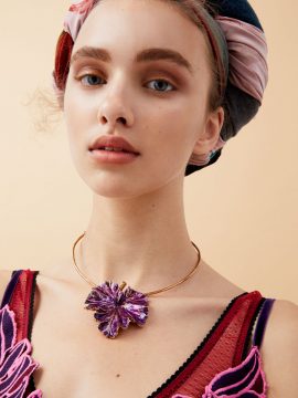 Malva Necklace in Purple