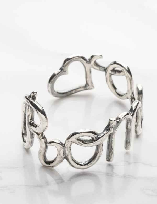 Name Cuff in Sterling Silver