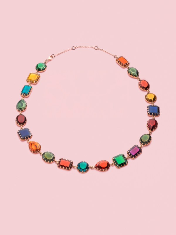 Rainbow Necklace in Bronze and Multicolour