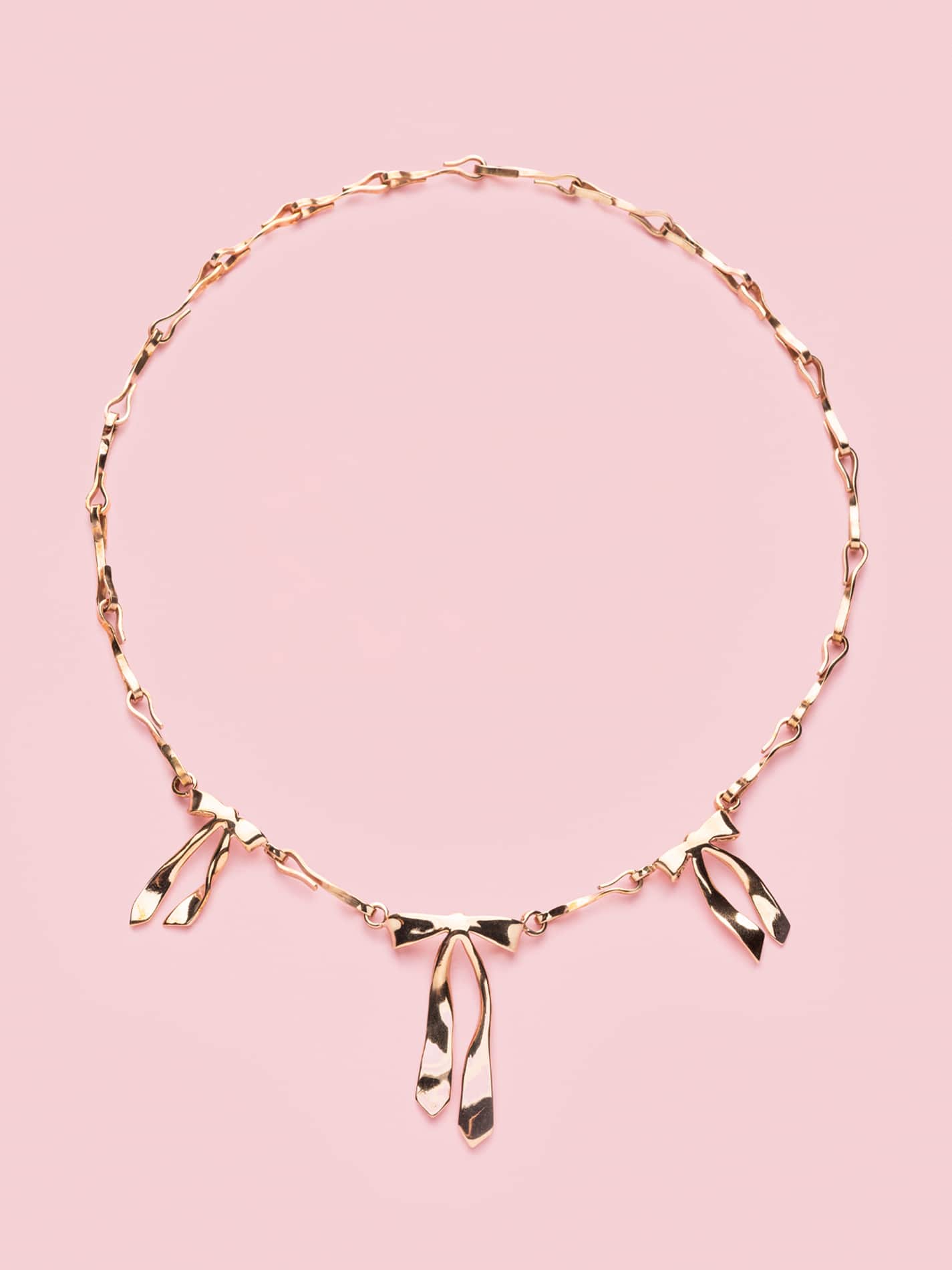 Fiocco Chain Necklace in Bronze