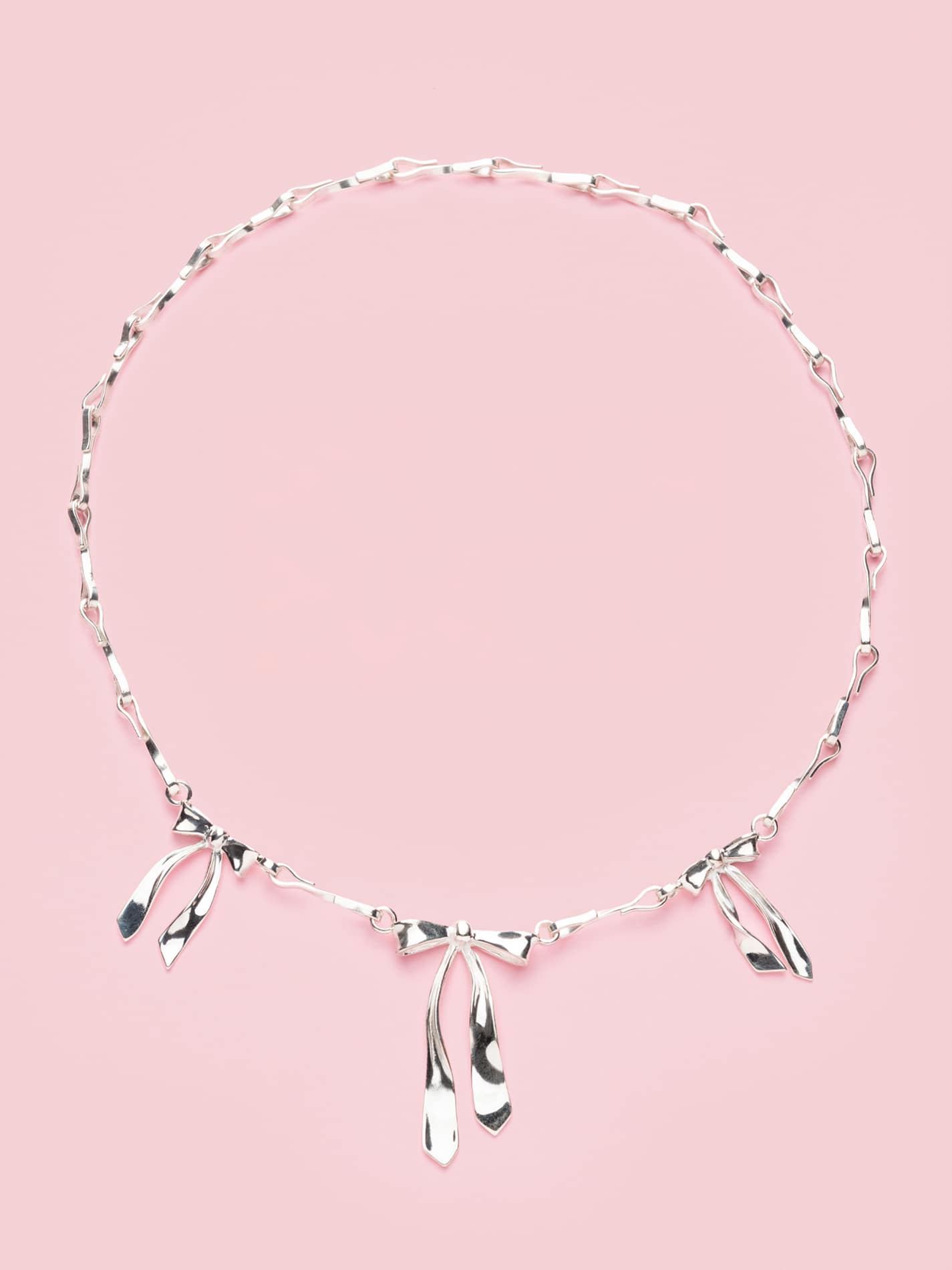 Fiocco Chain Necklace in Silver