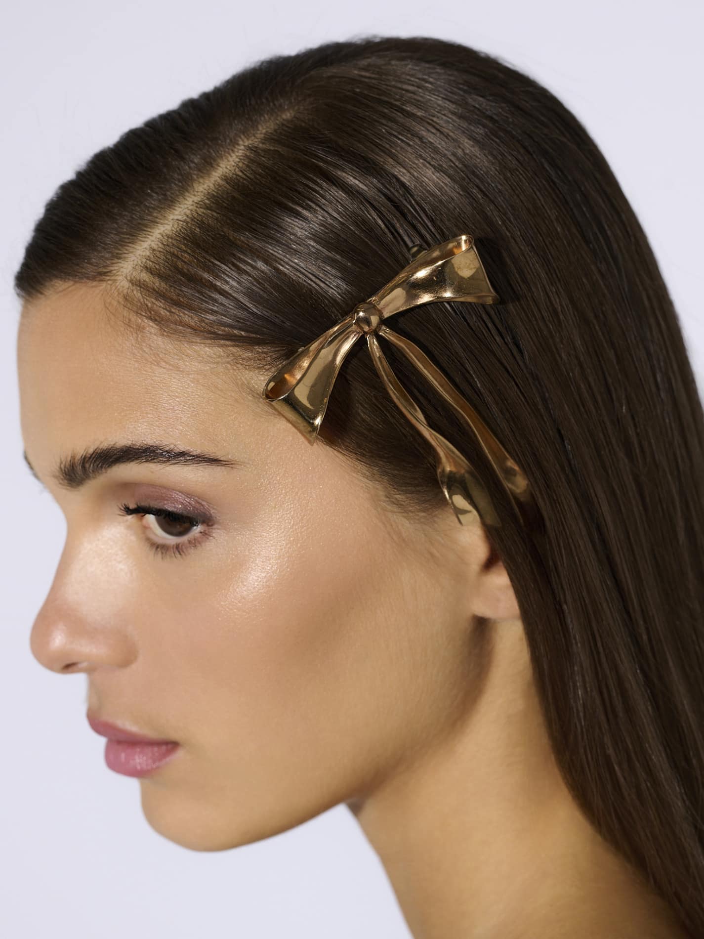 Fiocco Hairclip in Bronze