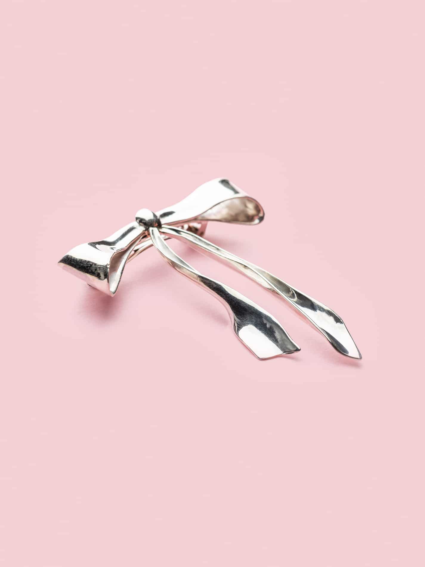 Fiocco Hairclip in Silver