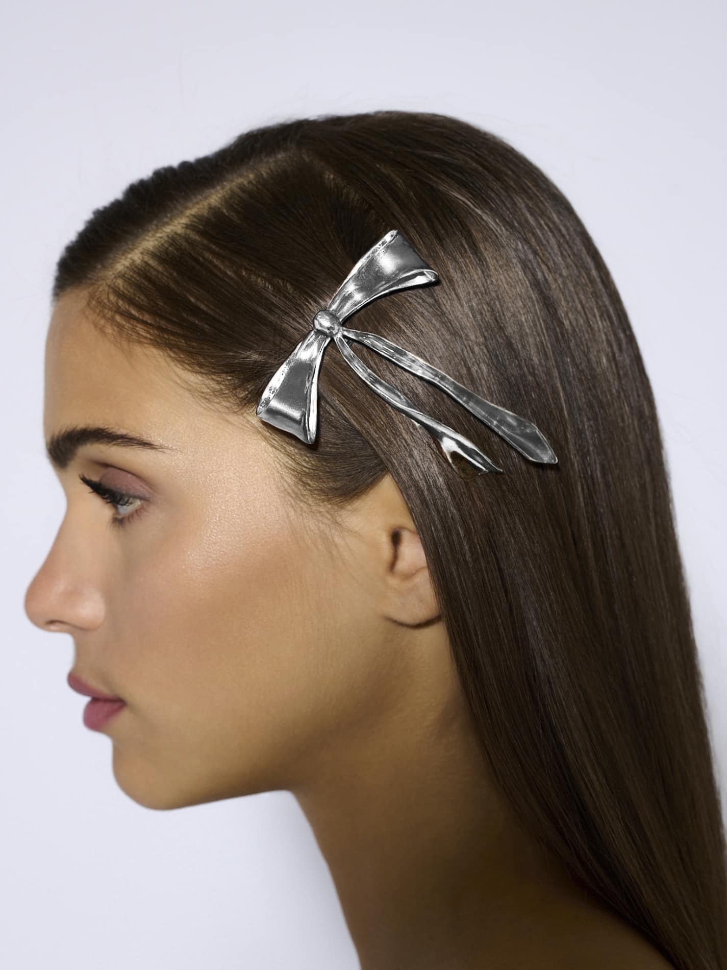 Fiocco Hairclip in Silver