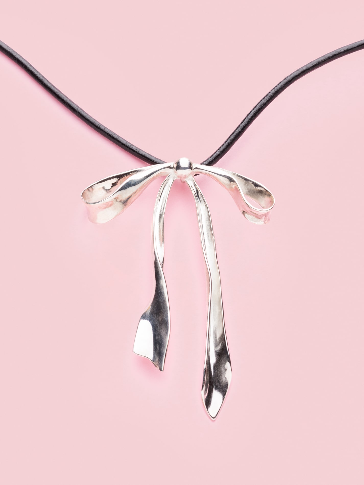 Fiocco Pendant Necklace in Silver L