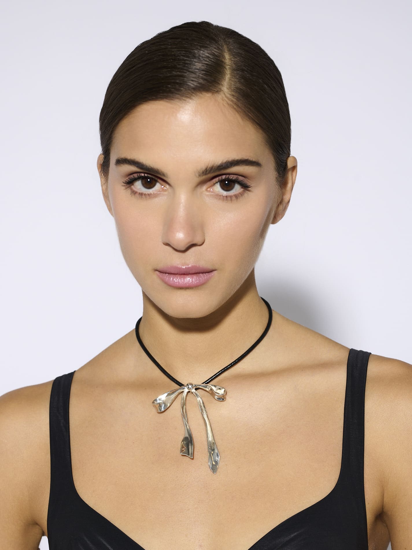 Fiocco Pendant Necklace in Silver L