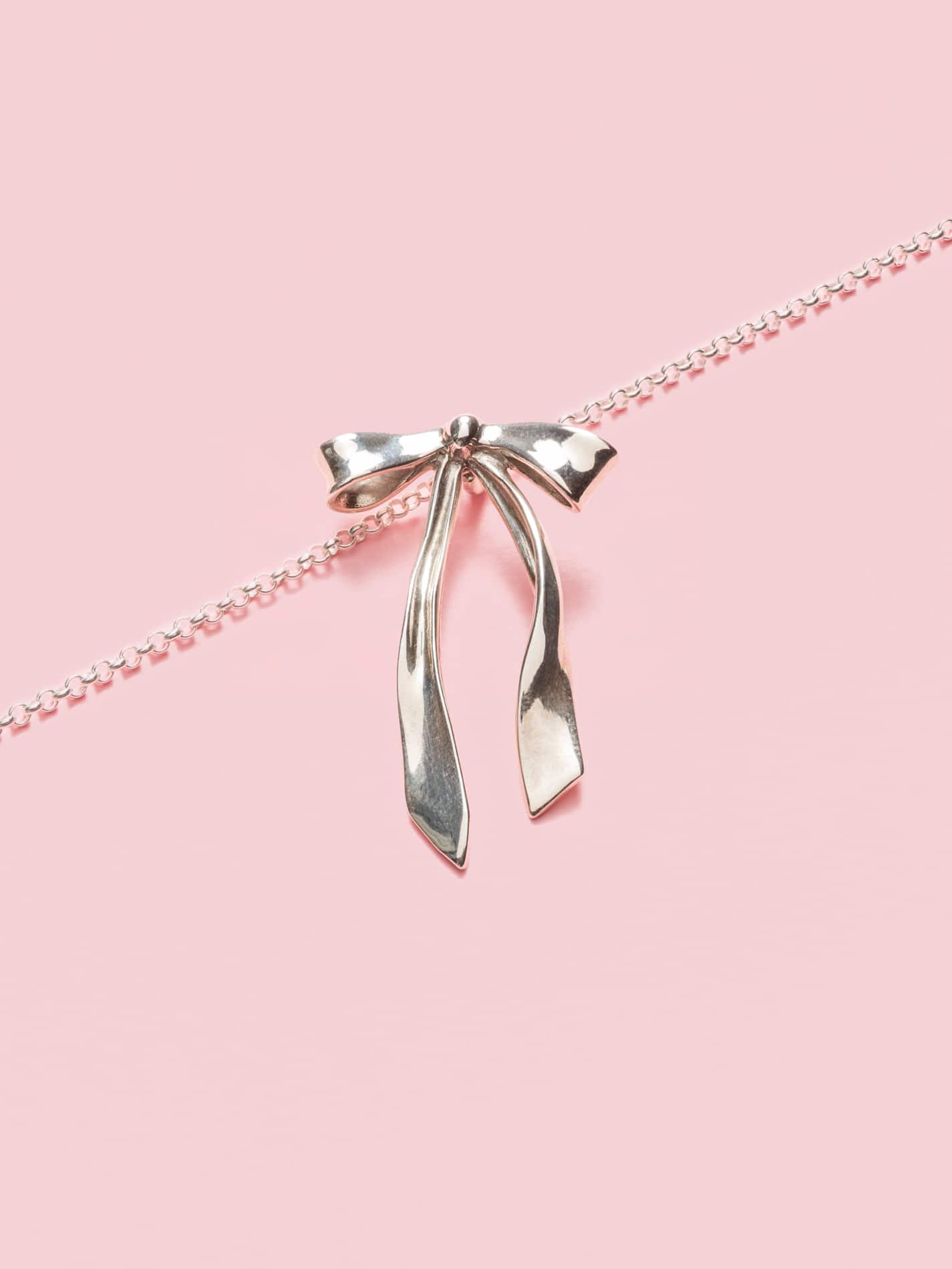 Fiocco Pendant Necklace in Silver S