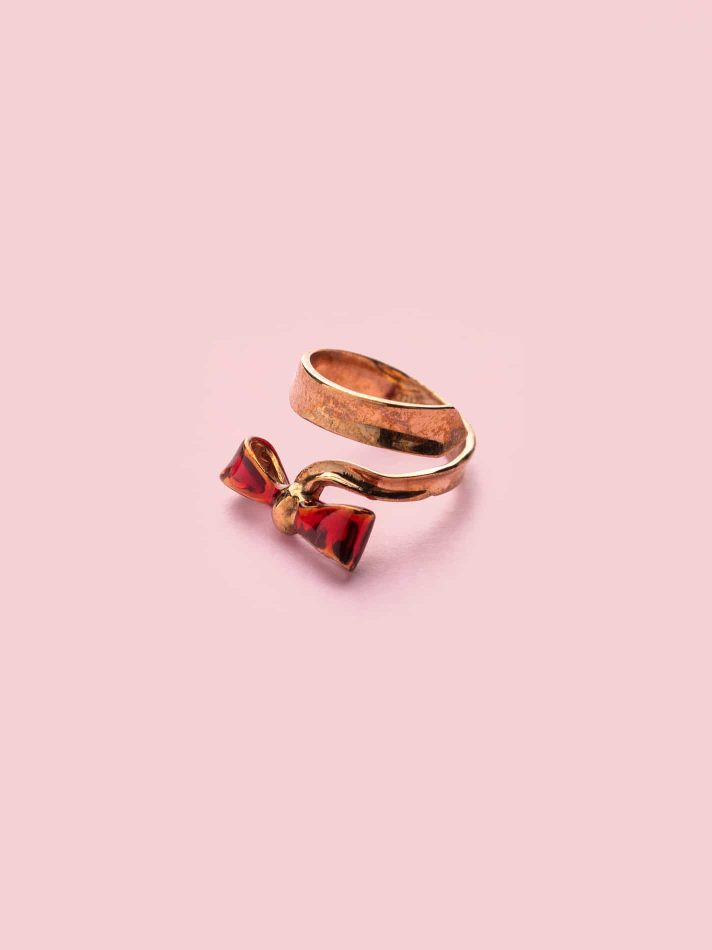 Fiocco Ring in Bronze and Cherry S
