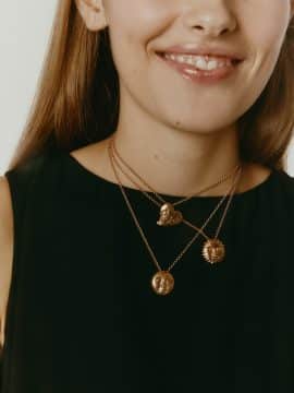 Eclissi Pendant Necklaces in Bronze