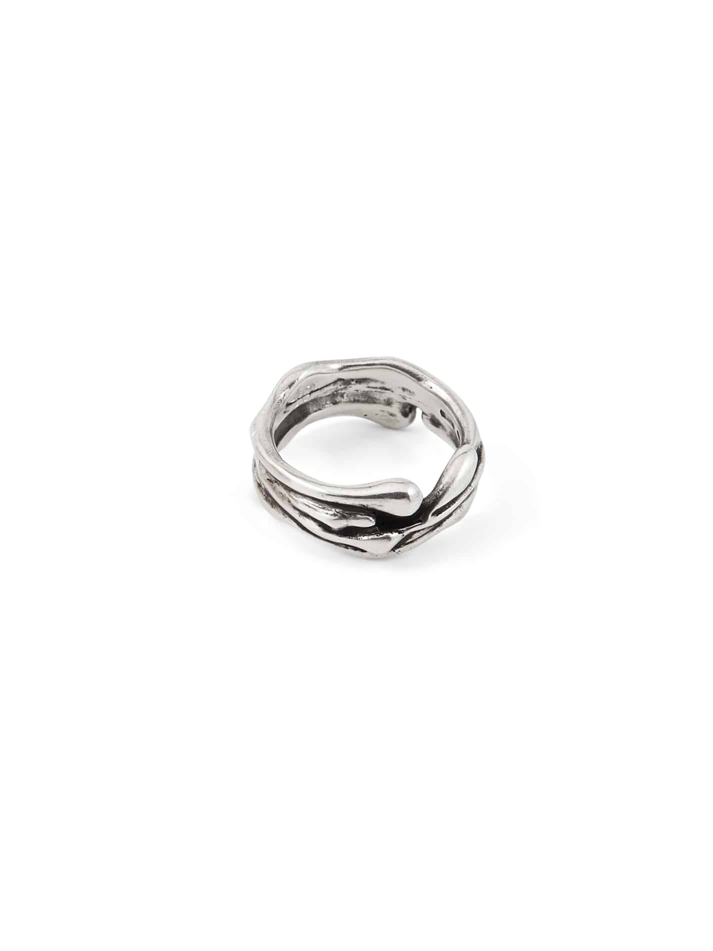 Melted Ring in Silver