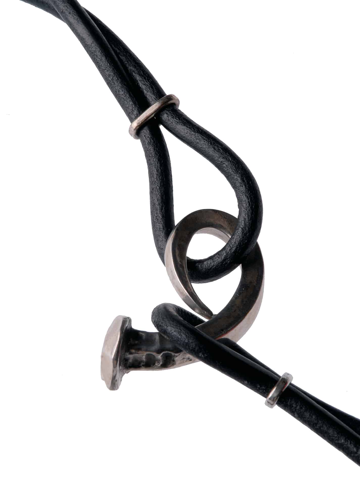 T-Nail Belt in Silver