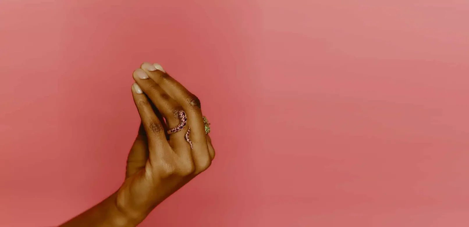 Mini Hoop Earrings in White Gold with Rubies